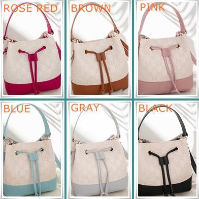 TAS TANGAN SERUT SELEMPANG GD WANITA KOREA IMPORT WOMEN SLING BAG - Brown