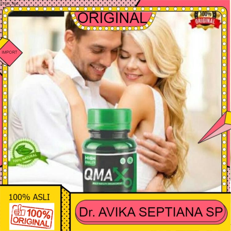 100% ASLI ゐ QMAX Asli Original Herbal Obat Kuat Alami Pembesar Kelamin Pria Permanen ポ