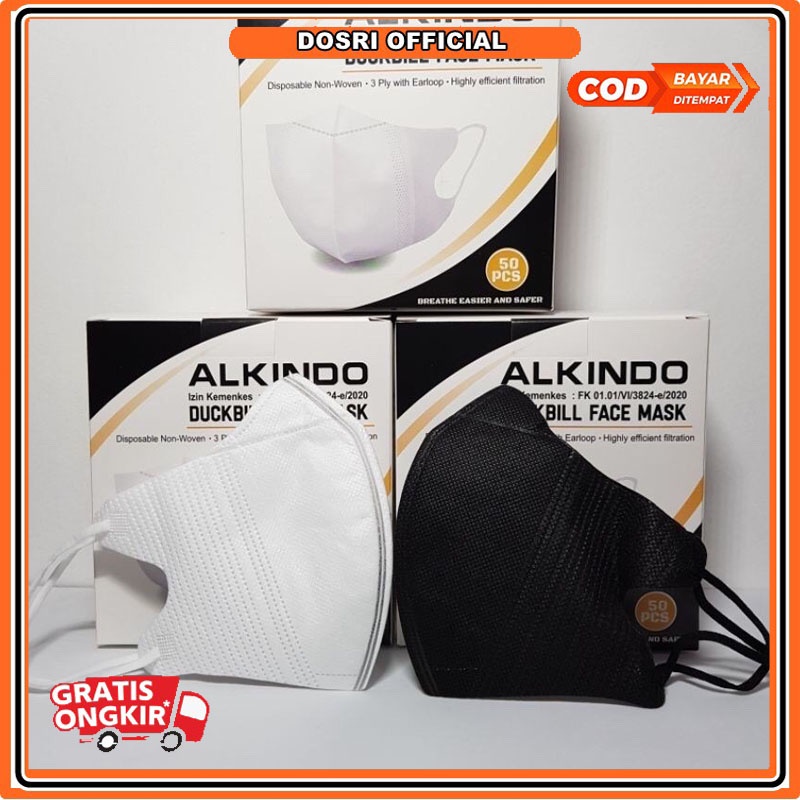 [ BISA COD ] Masker duckbill Dewasa N95 Masker Duckbill Medis orginal perbox isi 50