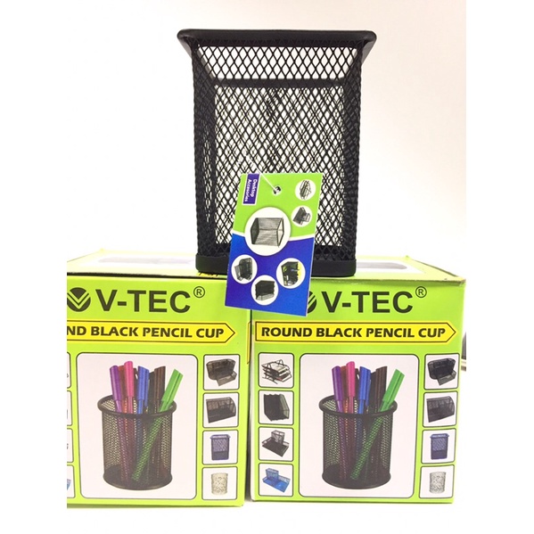 

Round Black Pencil Cup V-TEC/ Tempat Pensil
