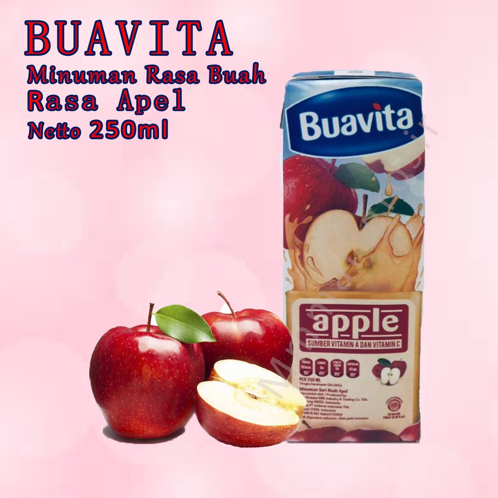 Buavita / Minuman Sari Buah / Apel / 250ml