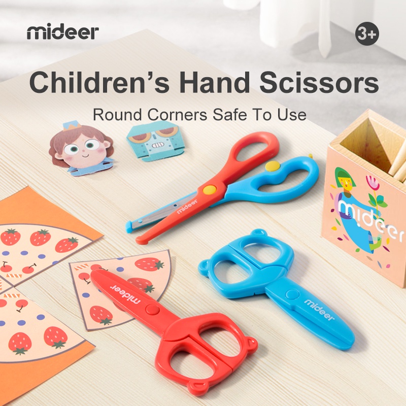 

Mideer Safety Kids Scissors - Gunting Anak - Mainan Edukasi Anak Sensory Montessori Toddler Aman