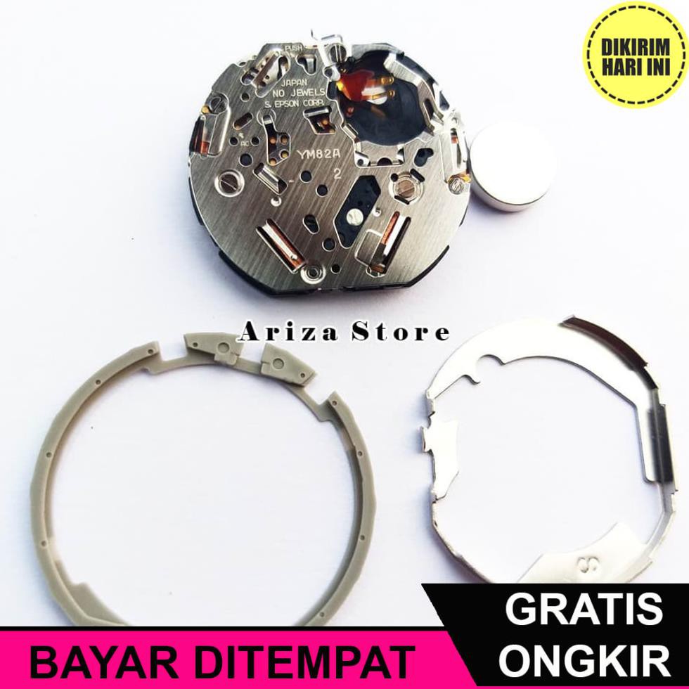 (BAYAR DITEMPAT) OE5838 MESIN JAM TANGAN HATTORI YM82A YM-82A YM 82A ORIGINAL