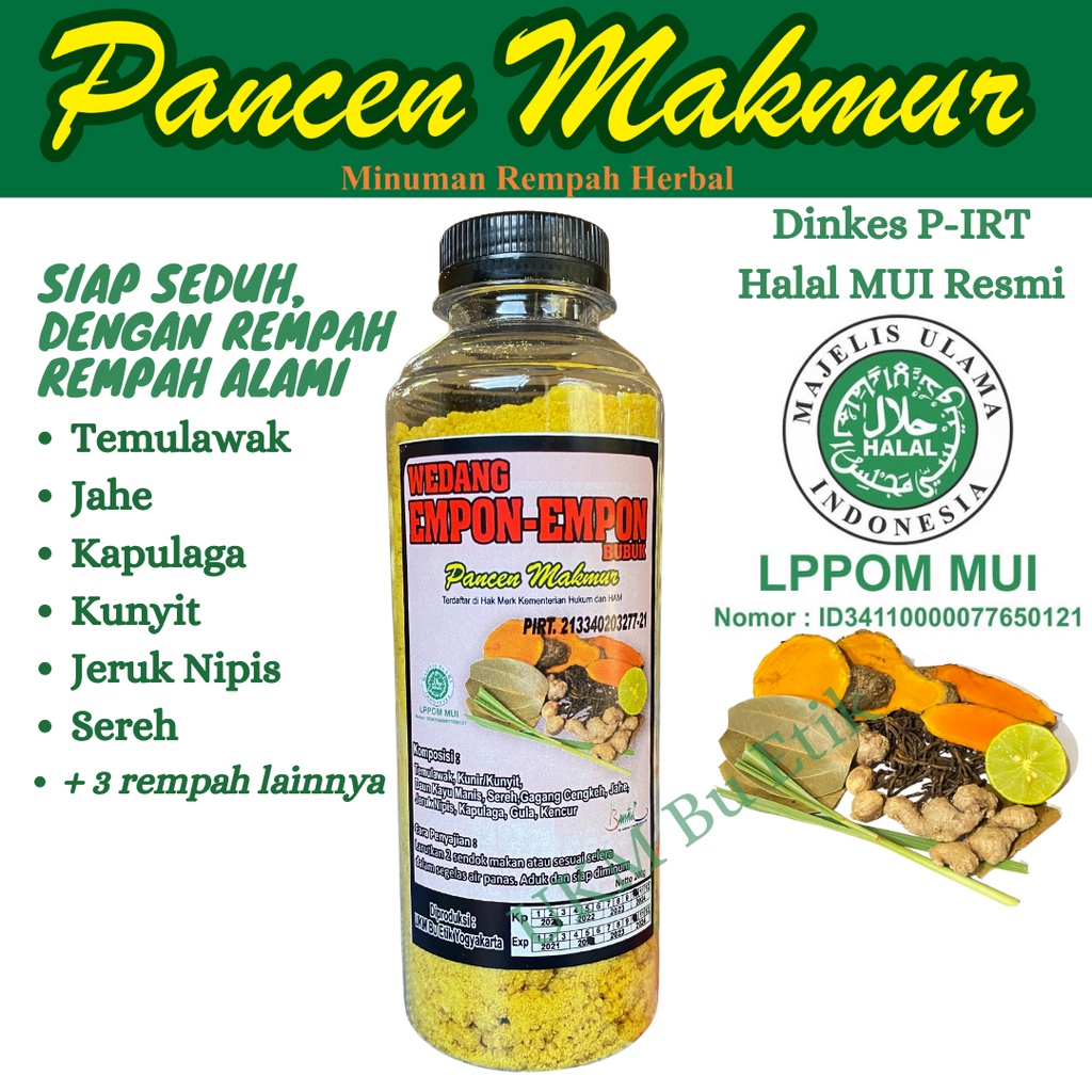 

Minuman Tradisional Bubuk Empon Empon (Jaerona)
