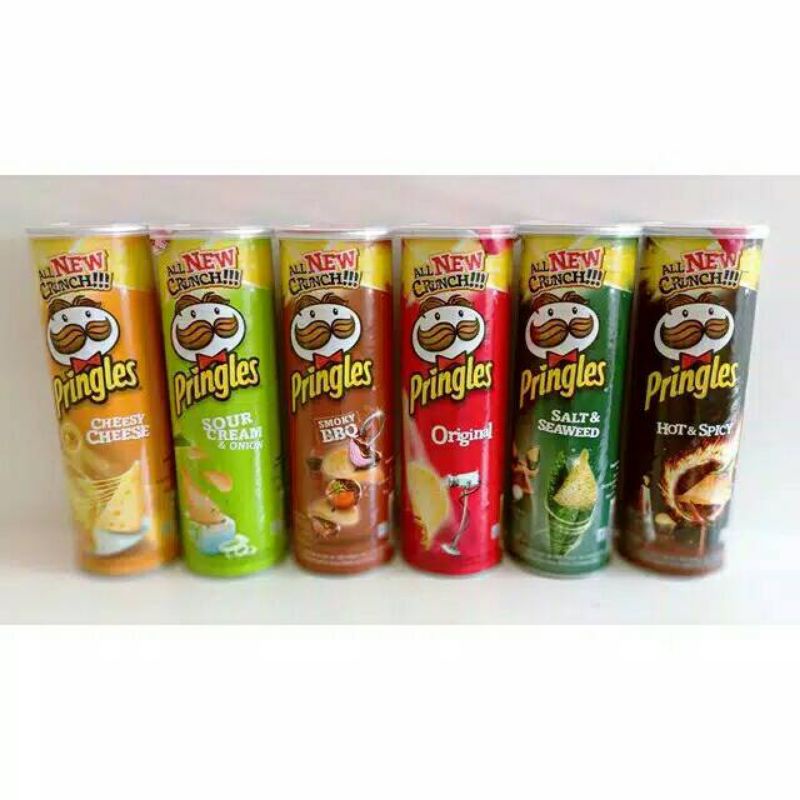 

pringles potato crisps kaleng 107gram