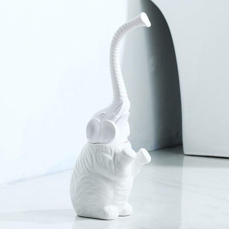 Sikat Pembersih Toilet Bentuk Gajah Dengan Dasar Keramik