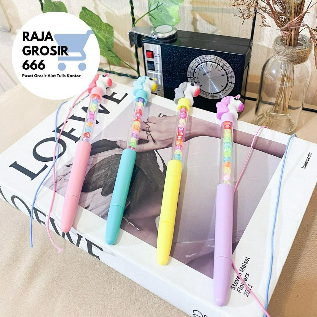 

pen DIY gelang kepala unicorn bolpen lucu imut unik bagus imut COD termurah