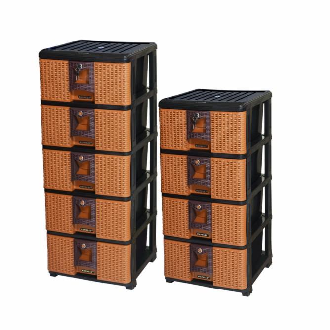 Rak / Laci Plastik 4 Susun Conra Napolly