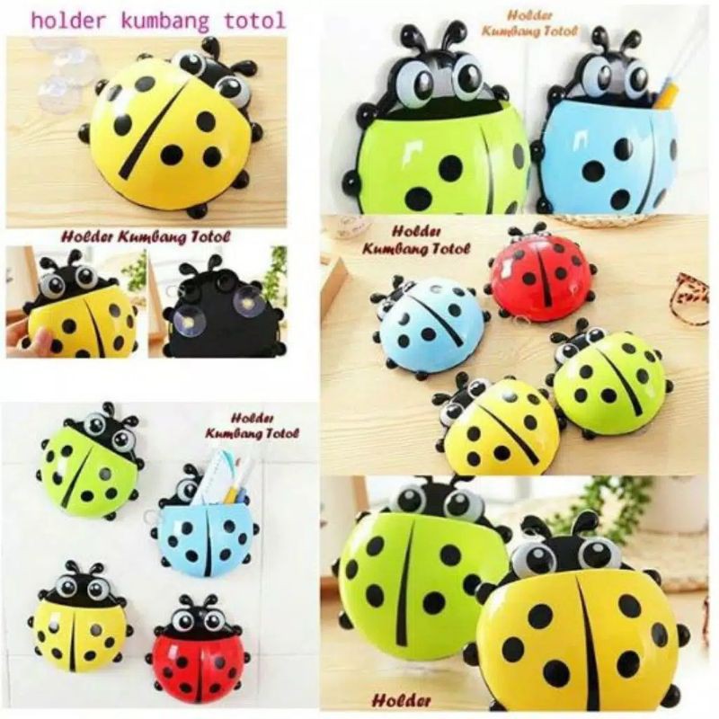 Lady bug holder sikat gigi kumbang tooth brush