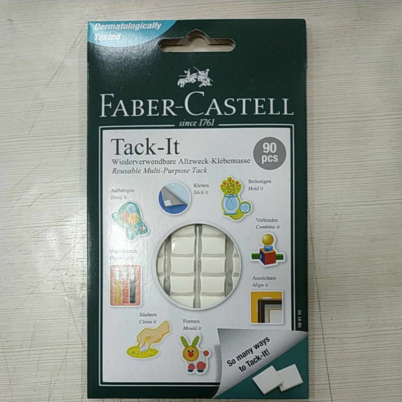 [ PACK ] Faber Castell Tack It 50gr White / Lem Serbaguna