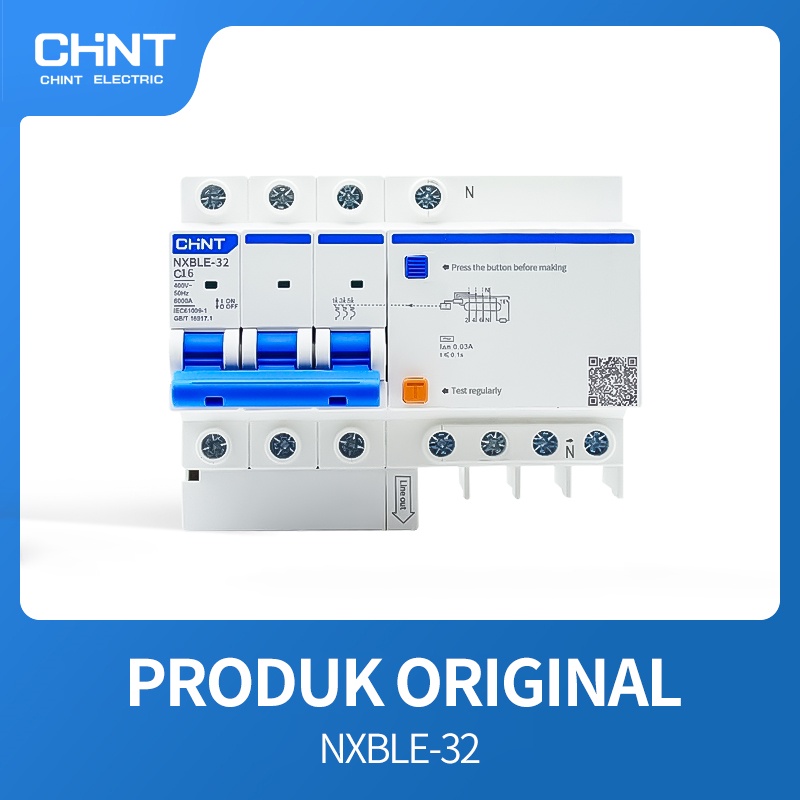 CHINT RCBO NXBLE-32 3P+N 16 25 32 (30mA)