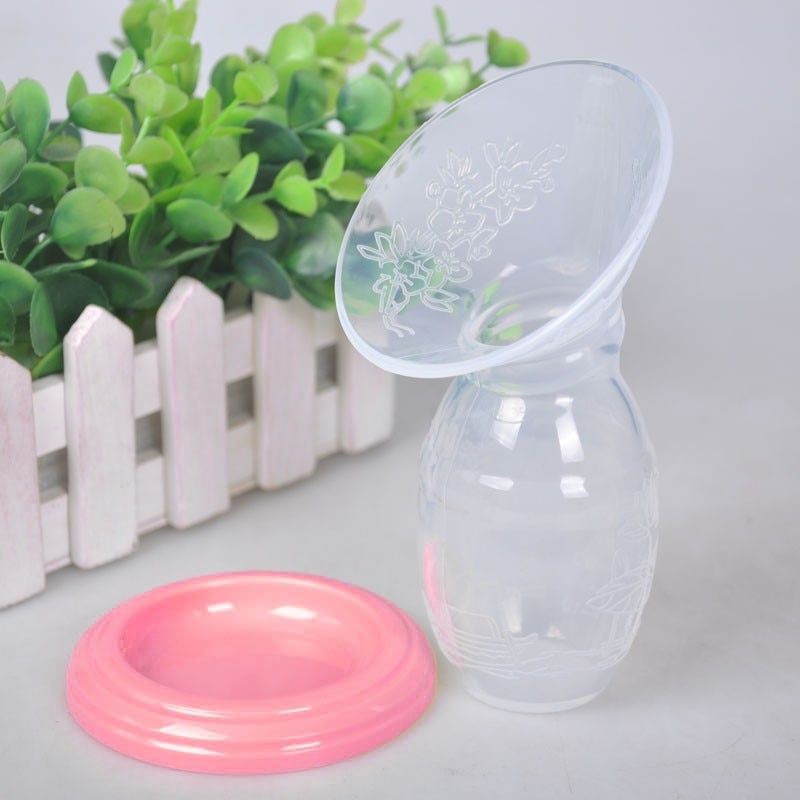 Pompa ASI Manual Milk Breast Pump 150ml - LK-4000 - Pink
