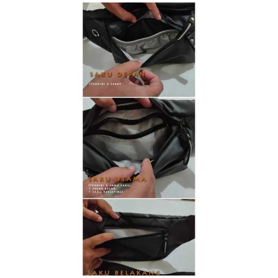 Tas Pinggang Waistbag Waterproof / Tas Selempang Import Pria Hong Yun da