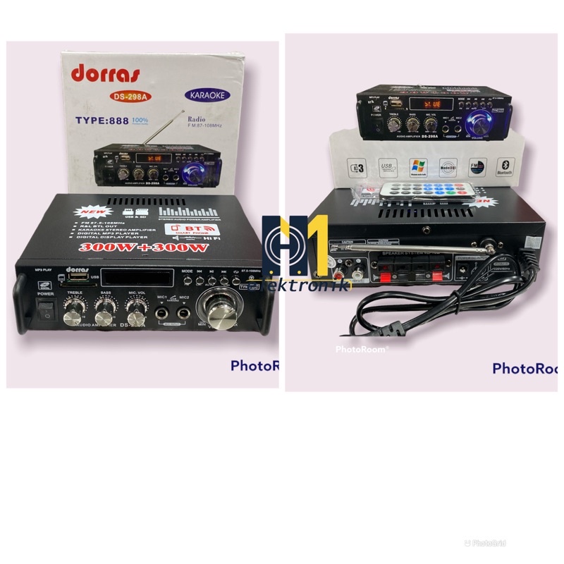 Ampli Dorras DS 298 - 888 Amplifier Mini karaoke Bluetooth