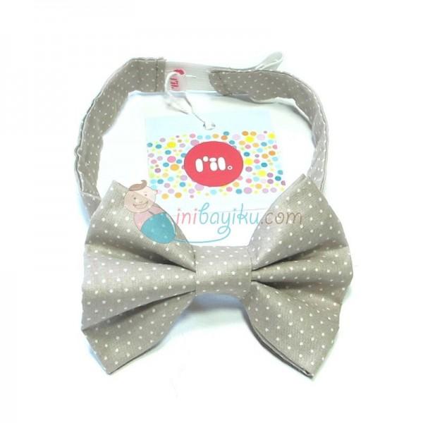 

L'il Dot Bow Tie Beige Tiny Dot Size 36cm Color Brown White