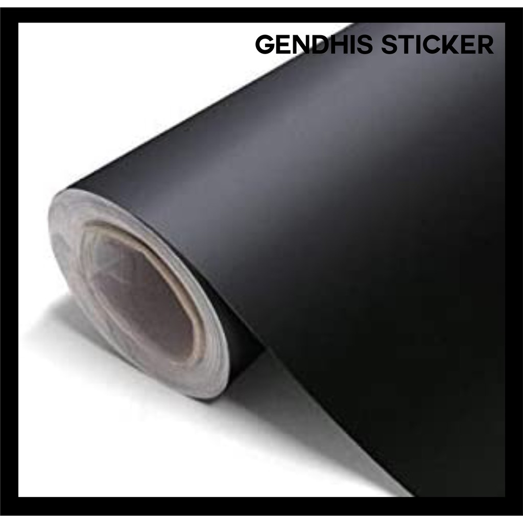 stiker skotlet hitam doff Meteran