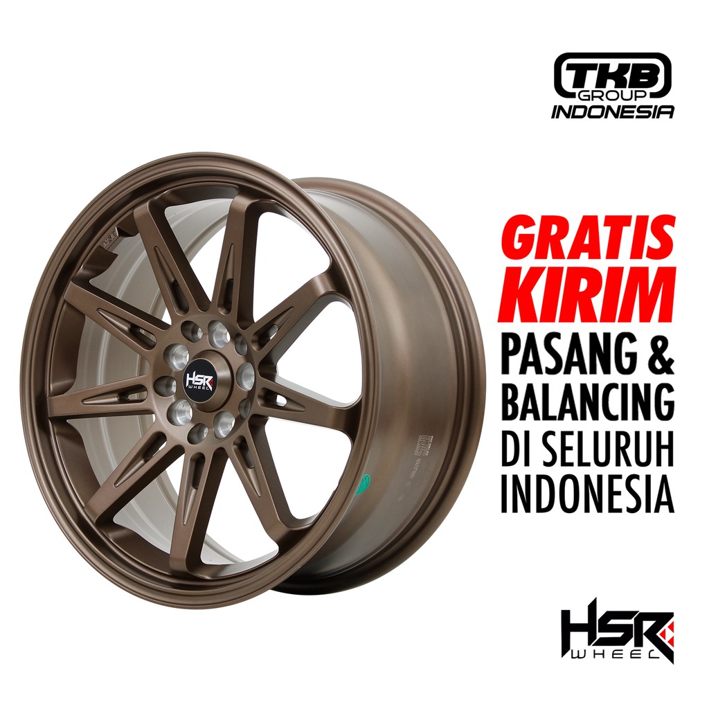 Velg Mobil Ring 15 HSR TIKALA 9004 R15 - PCD H10X100-114,3 ET40 SMBRZ