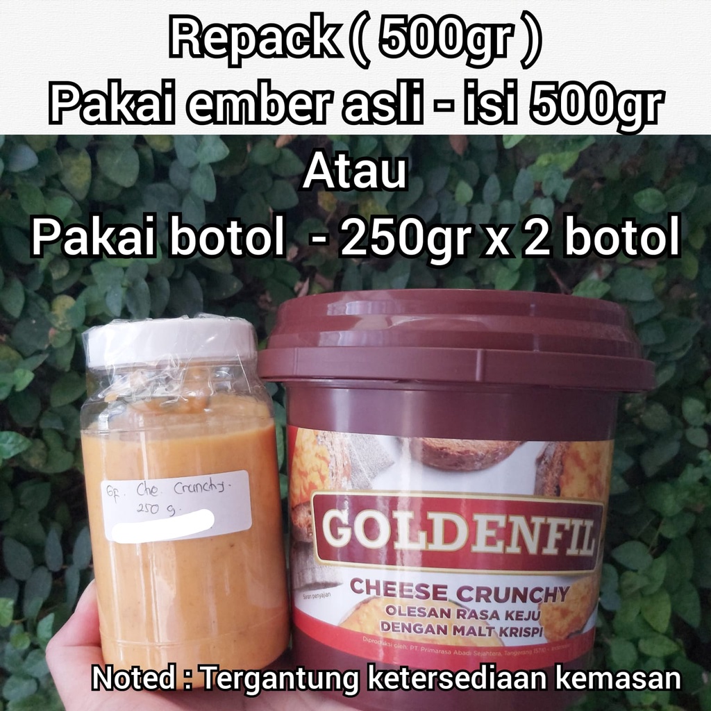 

repack goldenfil cheese crunchy 500gram goldenfil keju krispi 500gr repack