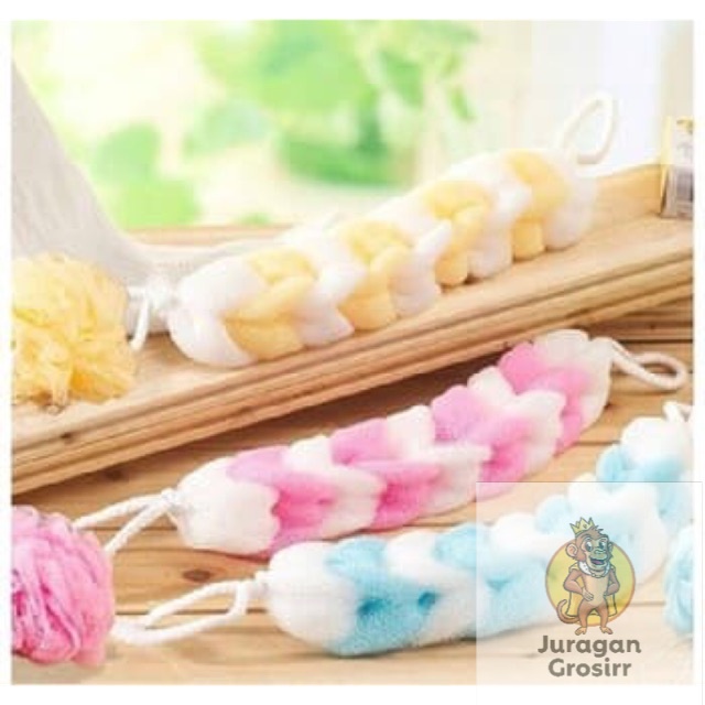 JG - Spons Mandi Panjang spon mandi kepang shower puff Sponge Spons Panjang 55gr