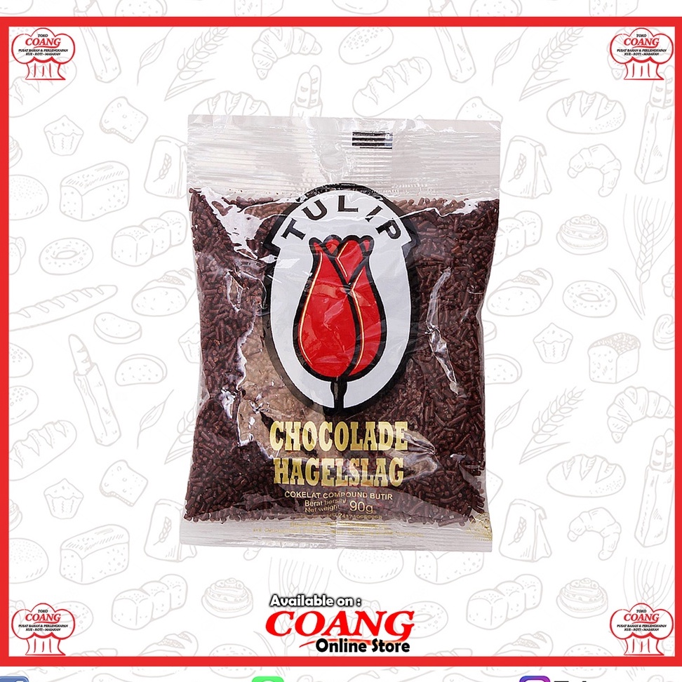 

TULIP HAGELSLAG 90 GR - MESES - MEISES - COKLAT COMPOUND BULIR