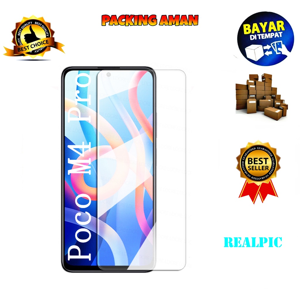 Tempered Glass Xiaomi Poco M4 Pro Screen Protector Anti Gores