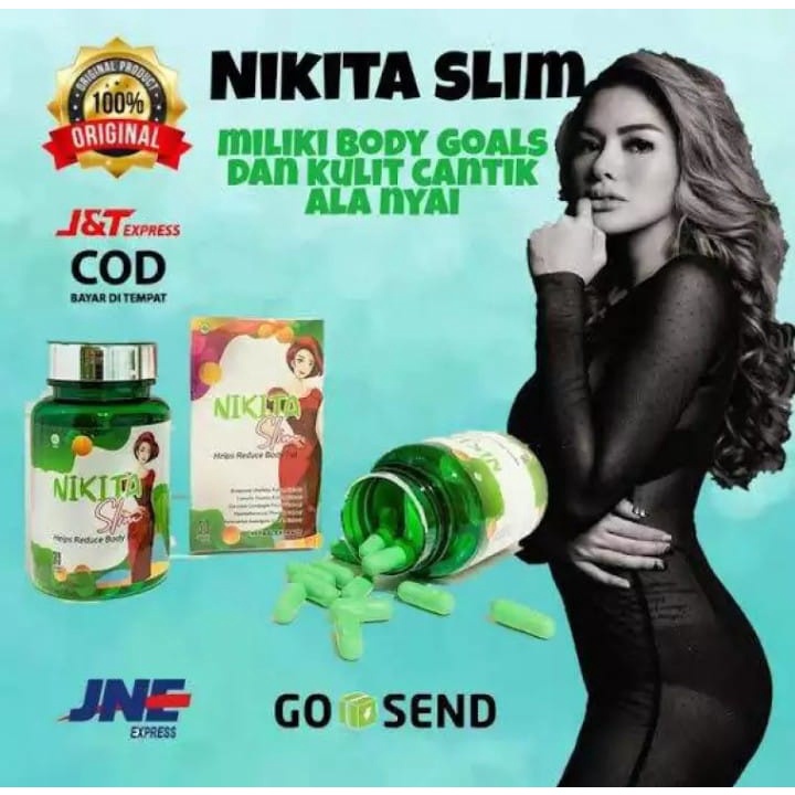 NIKITA SLIM BY NUKITA MIRZANI PELANGSING BADAN - OBAT DIET HERBAL AMPUH - PELUNTUR LEMAK DAN PENGECI