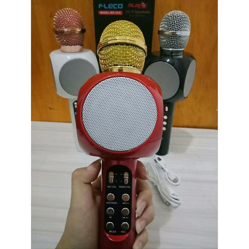 Microphone FLECO Karaoke WS-1816