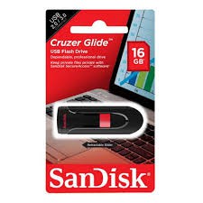 Flashdisk Sandisk 16GB CZ600 Cruzer Glide - 16GB