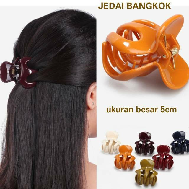 Jual Jedai Rambut Original Bangkok Ukuran Sedang 5cm Shopee Indonesia 