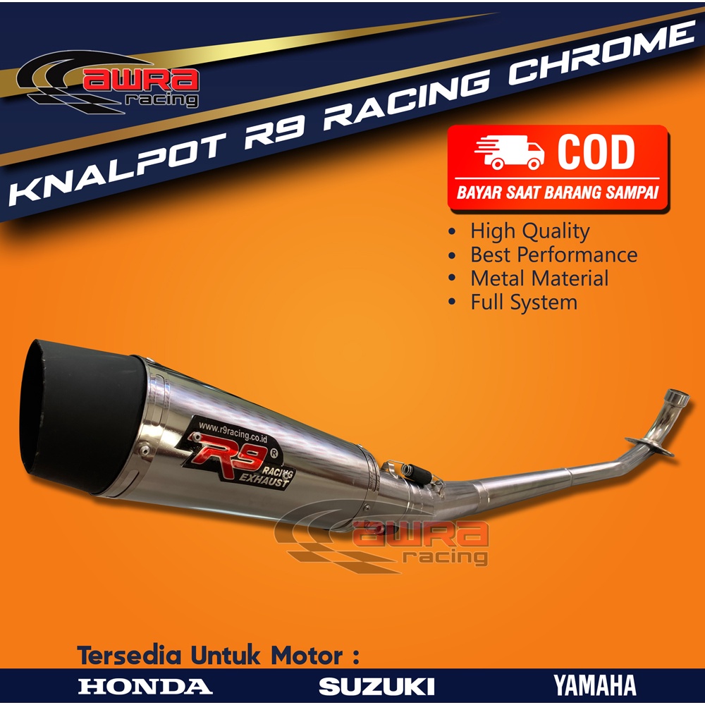 Knalpot racing R9 motor bebek