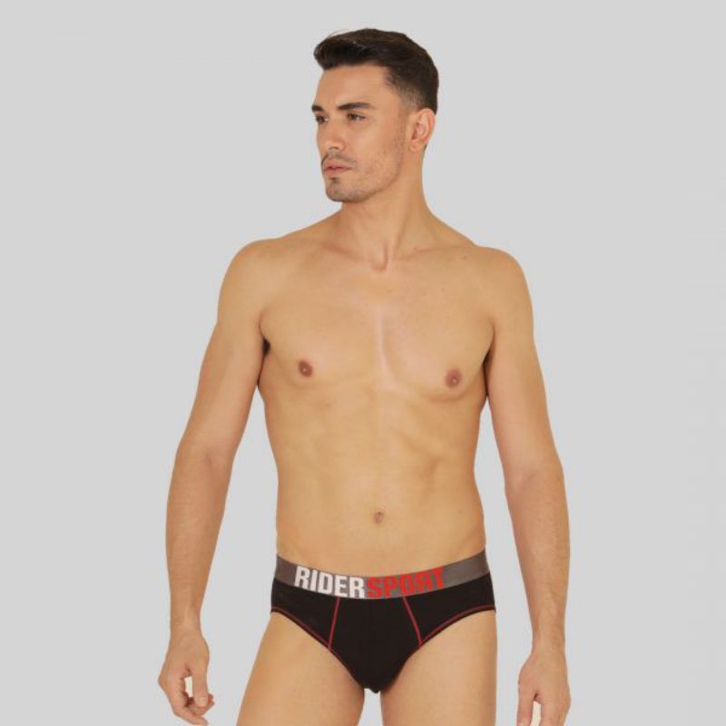 RIDER Sport Cd Men's Brief katun R 337 B Sekotak isi 3 Pcs