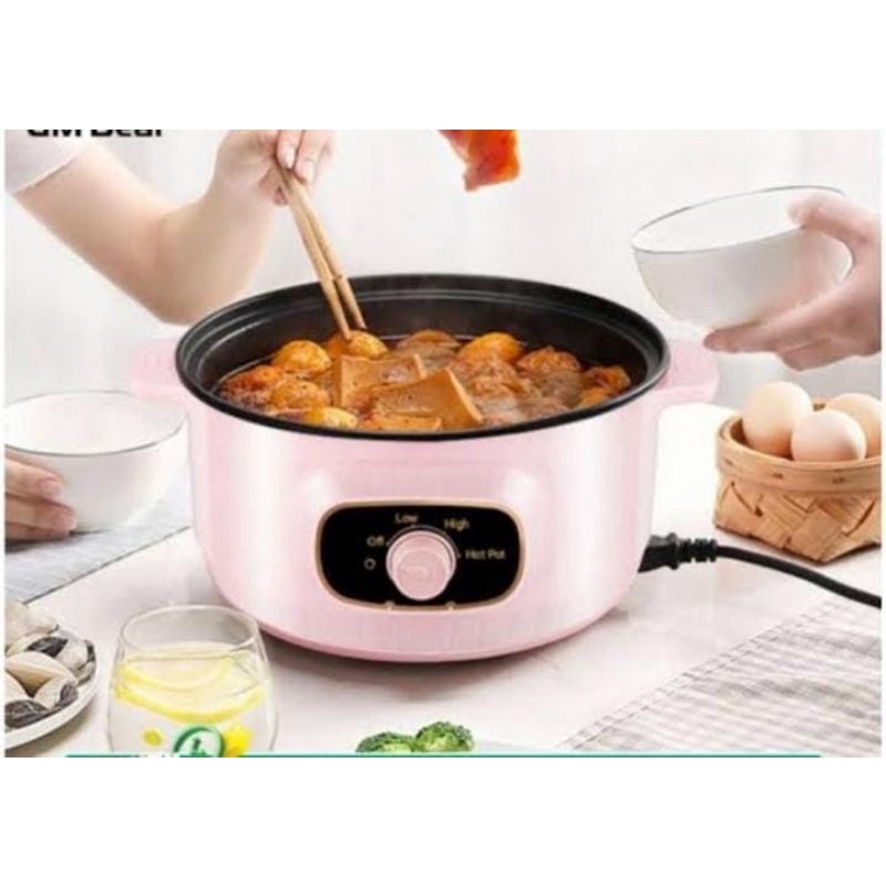 GM Bear Panci Elektrik Portable Panci Serba guna listrik