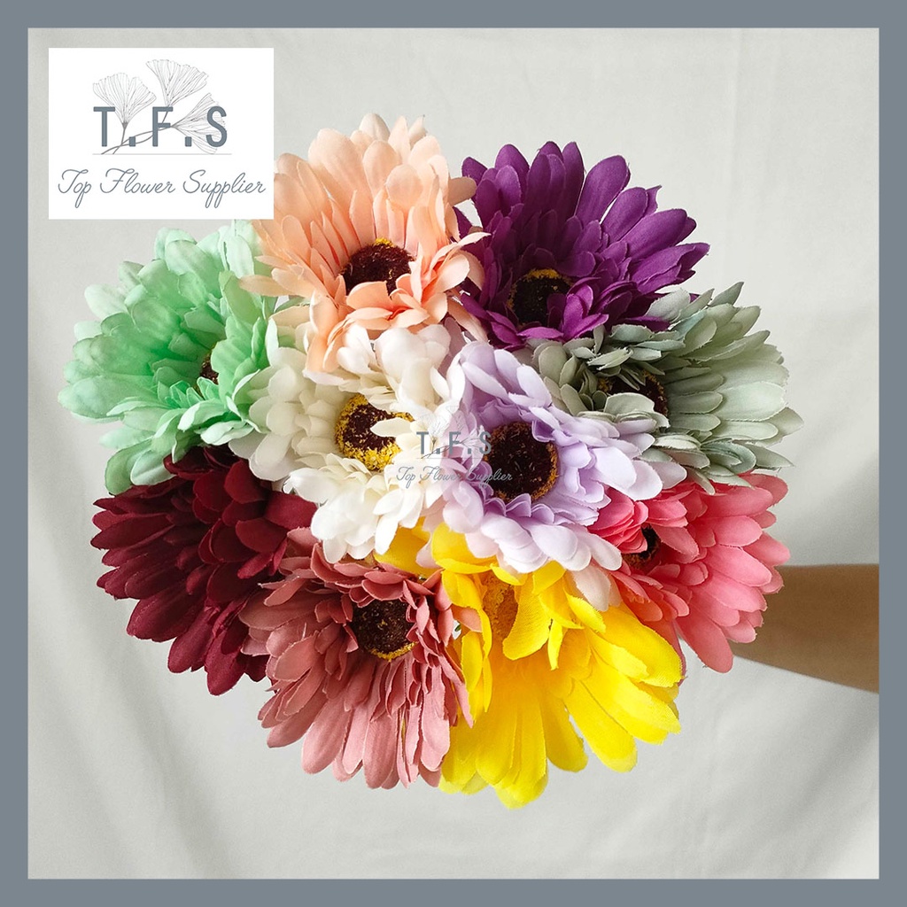 Jual Artificial Flower Daisy Bunga Plastik Palsu Buatan Dekorasi ...