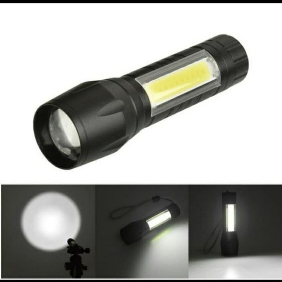 Senter Mini Zoom XPE+Led Samping COB/Senter SX-U3 Mini 3 Working Model