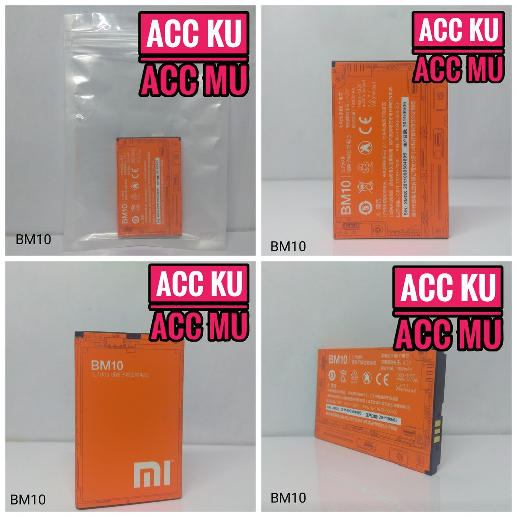 BATERAI XIAOMI MI 1 BATTERY  BATERAI XIAOMI MI1  MI 1S BATERAI XIAOMI BM10 ORIGINAL