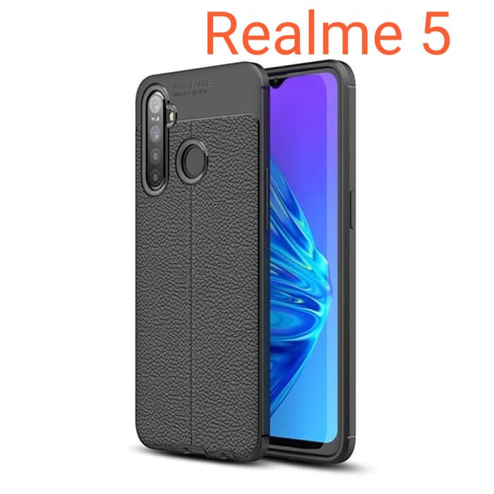 Black Case Jelly Auto Focus kulit jeruk REALME 5