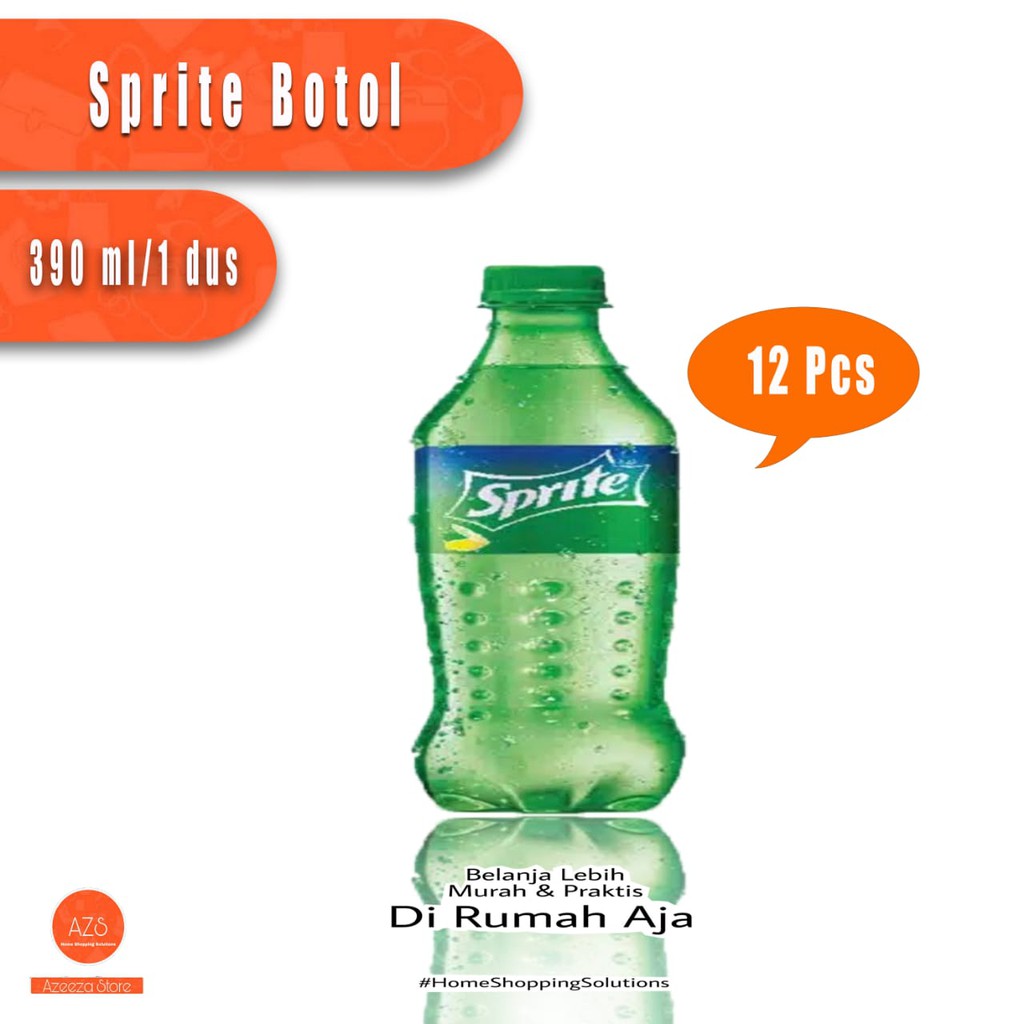 

Sprite 390ml Isi 12 Pcs / Sprite Botol Per 390ml 1 Dus isi 12 Botol