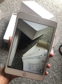 IPAD MINI 4 FULLSET 64 GB WIFI EX IBOX 64GB GOLD PUTIH