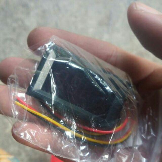 2 In 1 Tachometer Rpm + Voltmeter Digital Volt Meter Dc 8-17v Motor / Mobil Led Red Merah