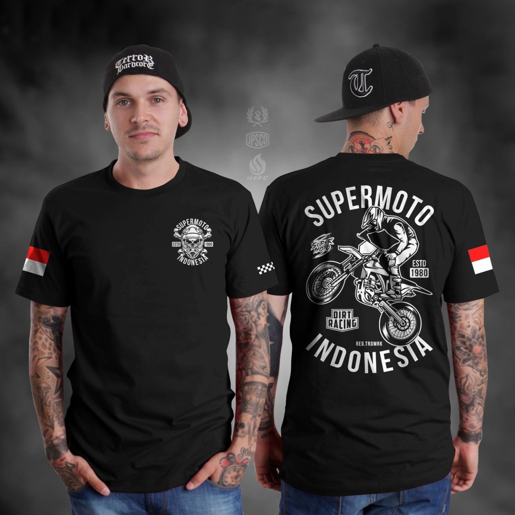 KAOS SUPERMOTO INDONESIA DIRT RACING  BAJU MOTORCROSS SUPERMOTO