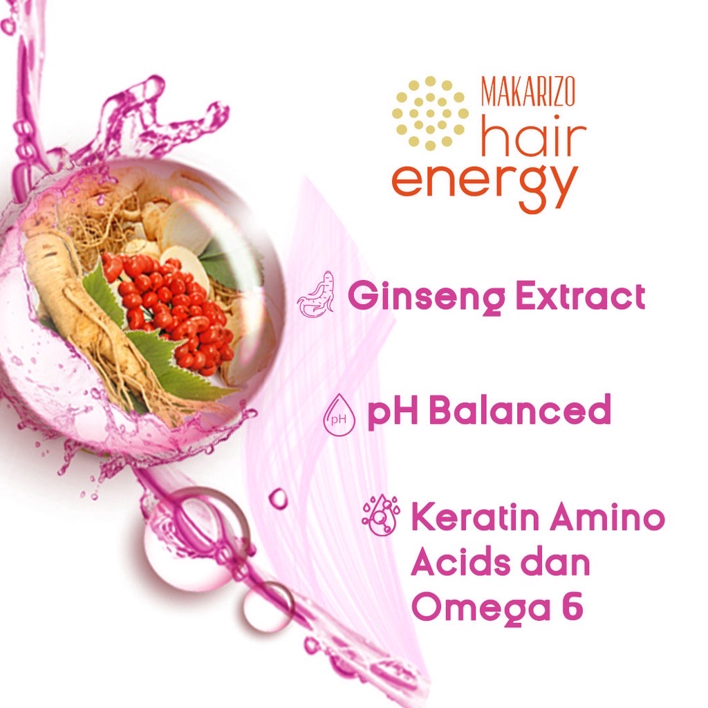 MAKARIZO Hair Energy Fibertherapy Hair &amp; Scalp Creambath Indonesia / Conditioning Shampoo Easy Straight Scentsations Hair Fragrance Advisor Repair Vitaglitz Vitacaps Vitamax / Shampo Sampo Kondisioner Pelurus Tonic Serum Vitamin Perfume Parfum Mist Rambut