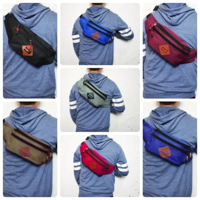 TAS SELEMPANG PRIA WAIST BAG SIMPLE PRIA TAS PINGGANG SLING BAG