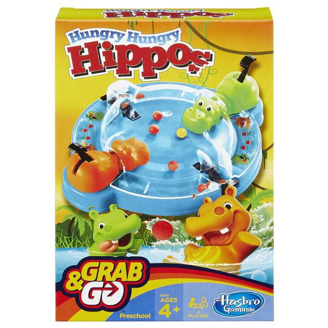 Jual Hasbro Gaming, Elefun & Friends Hungry Hungry Hippos Hippo Grab & Go  Game Indonesia|Shopee Indonesia