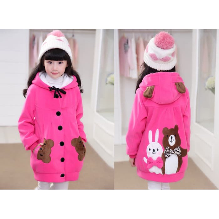 Jaket Anak Perempuan Modis Baby Terry Jaket Tebal, Jaket Jalan2