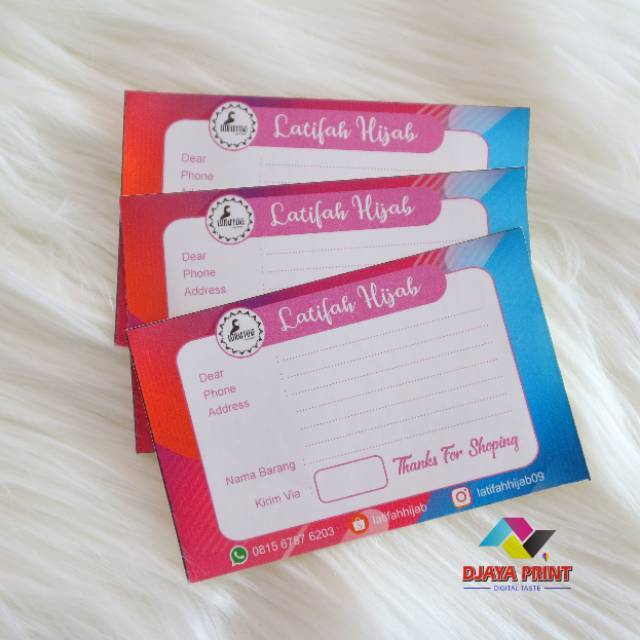 

LABEL PENGIRIMAN STIKER & NON STIKER 100pcs KODE 001
