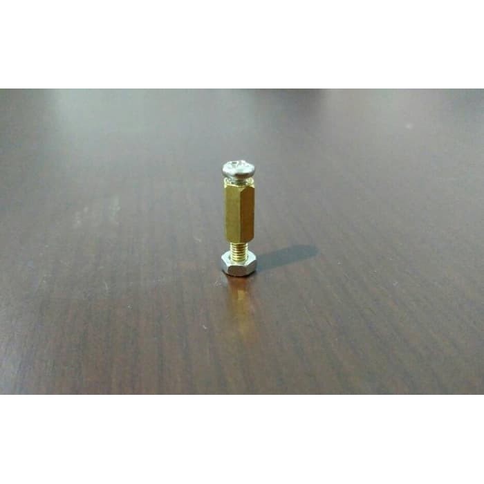 spacer pcb 10mm M3x10mm kaki tiang pcb tembaga + baut mur