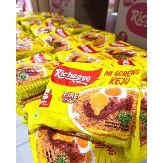 

mie richeese nabati viral keju level 0