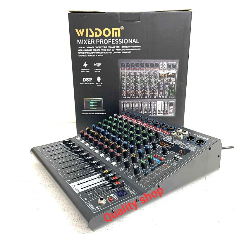 MIxer Audio WISDOM MLIVE8 MLIVE 8 M LIVE 8 8Channel Original