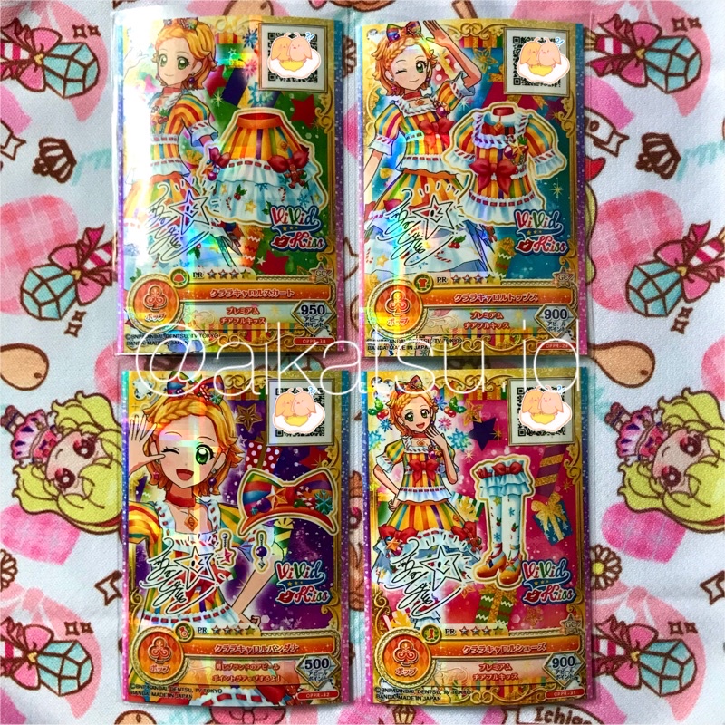 Kartu Aikatsu Jepang Premium Clara Caroll Signed Set