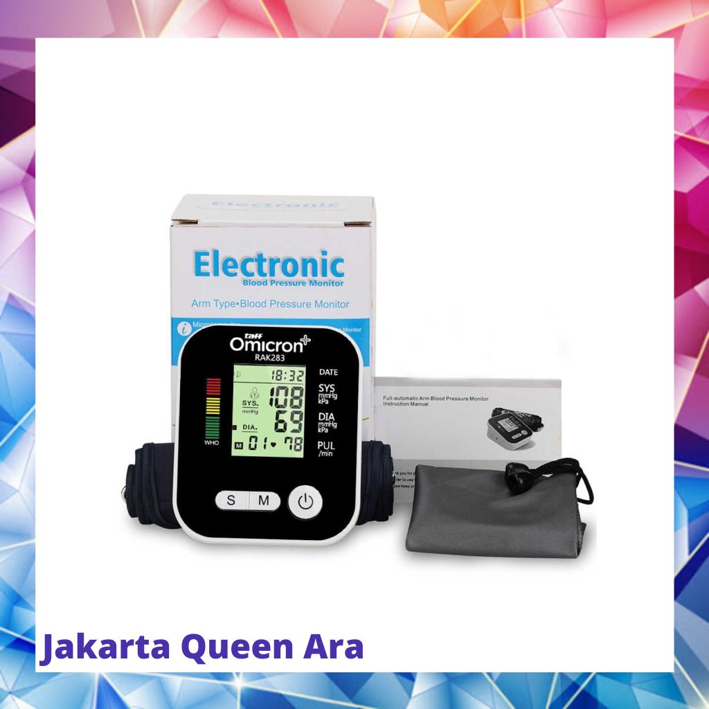 TaffOmicron Pengukur Tekanan Darah Tensi Blood Pressure RAK-28